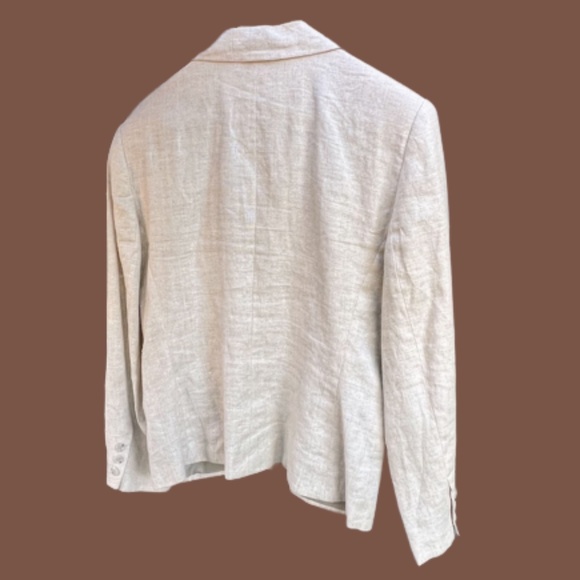 Vintage Linen Blazer Imported Lined & Beautiful 🏆2X Host Pick🏆 - Picture 5 of 10